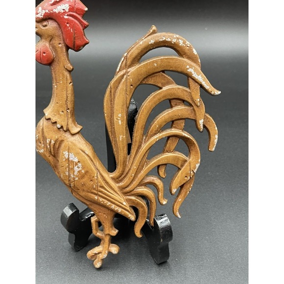MCM Sexton USA Metal Rooster Wall Hanging 1960's - Picture 4 of 5